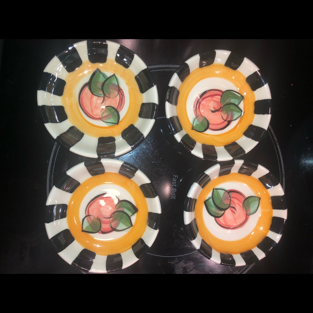 ceramic peach small bowls